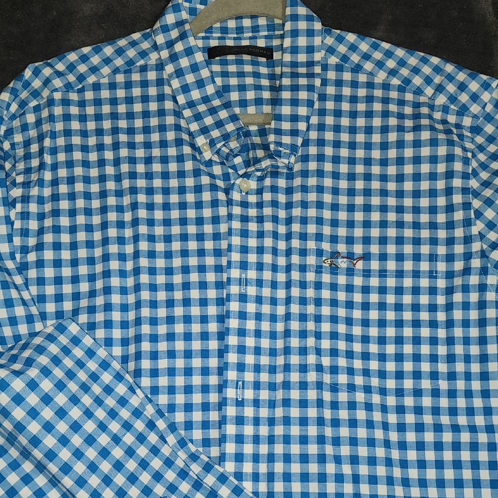 Men's Blue Checkered Shirt
